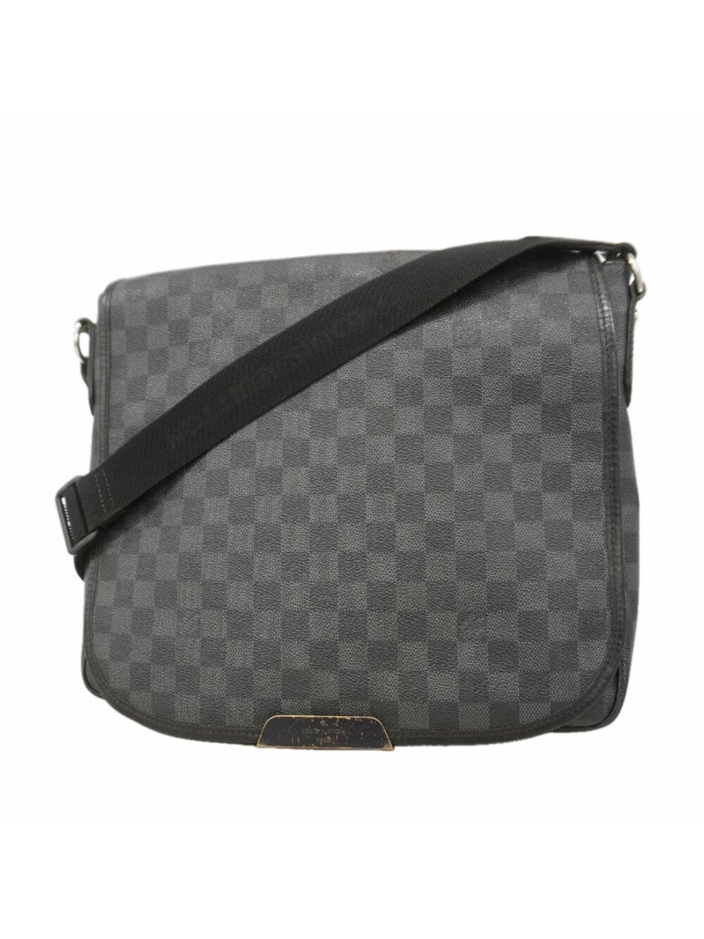 Louis Vuitton Shoulder Bag Damier Graphite Daniel MM Black Gray